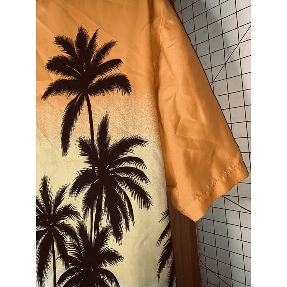 L Hawaiian Tropical Camp Shirt Aloha Vivid Colors Yellow High Seas Resort Wear - Picture 2 of 8